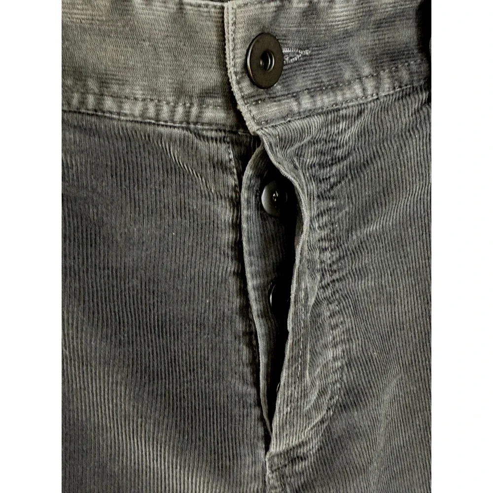 James Perse Corduroy Pants Mens 33 Grey Casual Slim Fit Stretch Preppy Casual